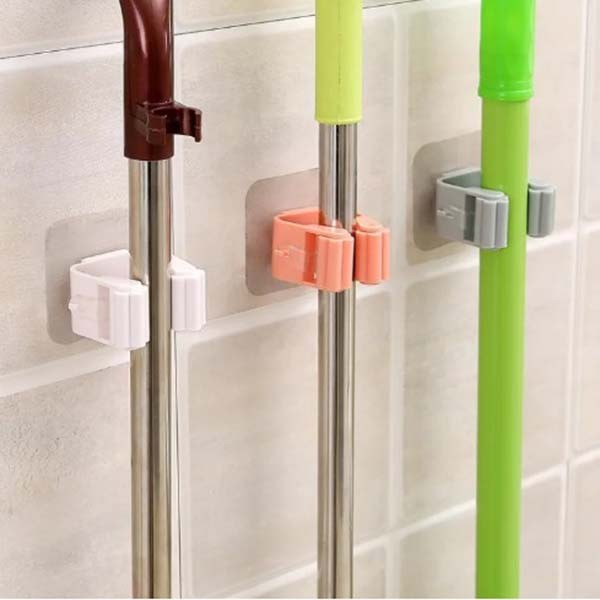 Wall Mounted Mop Organizer Holder