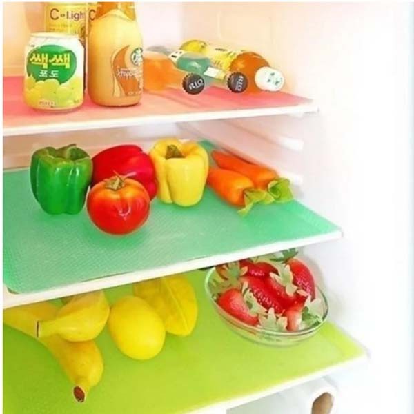 Refrigerator Pad Antibacterial, Waterproof Mats- 4pcs