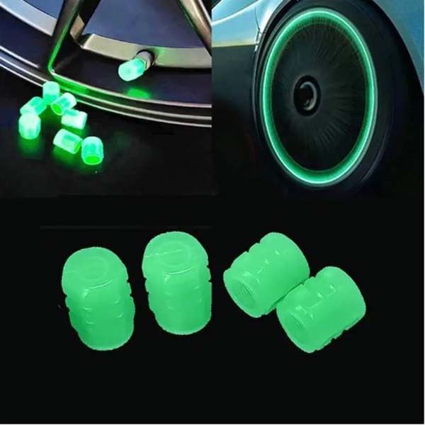 Universal Luminous Valves Nozzles Motorcycle Bicycle & Car