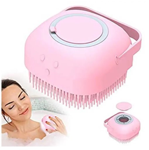 Silicon Body Brush With Shampoo Dispenser